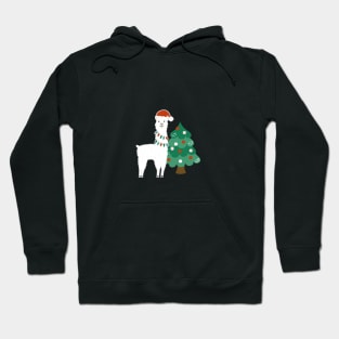 Festive Holiday Llama Hoodie